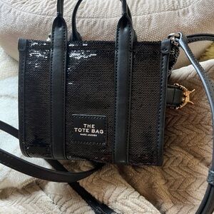 Marc Jacobs Black Sequin Micro Tote